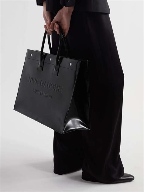 ysl big black bag|RIVE GAUCHE large tote bag in smooth leather .